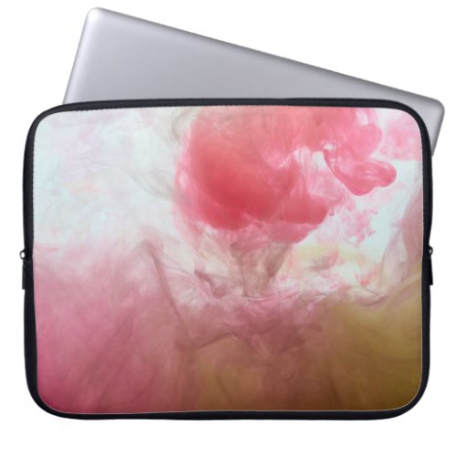 Ink Water Pink Green Laptop Sleeve