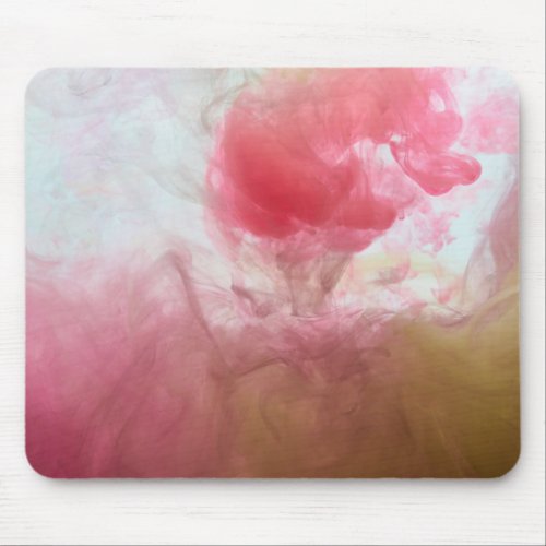 Ink Water Pink Green Mouse Pad
