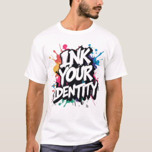 INK YOUR IDENTITY Graffiti Neon Typography T-Shirt
