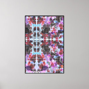 Inkblot of the Purpinklue Squared Canvas Print