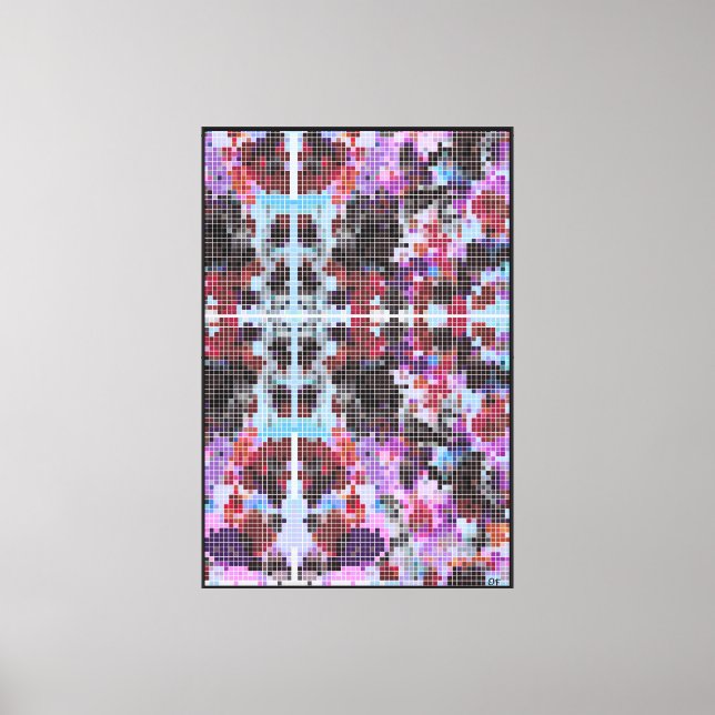 Inkblot of the Purpinklue Squared Canvas Print (Front)