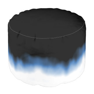 Inkblot Ombre Blue Pouf