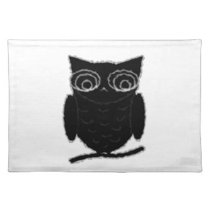 Inkblot Owl Cloth Placemat