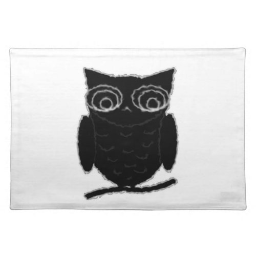 Inkblot Owl Cloth Placemat