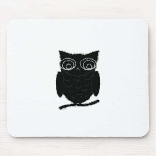 Inkblot Owl Mouse Pad