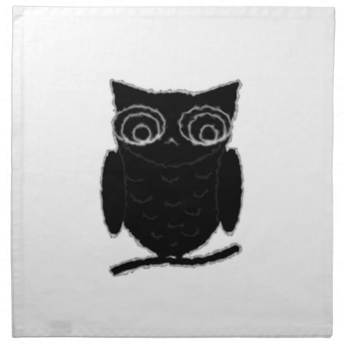 Inkblot Owl Napkin