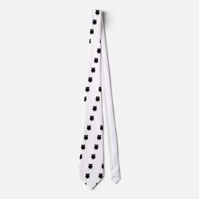 Inkblot Owl Neck Tie (Front)