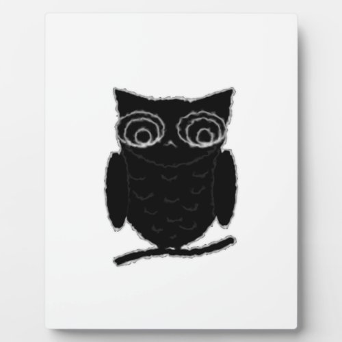 Inkblot Owl Plaque