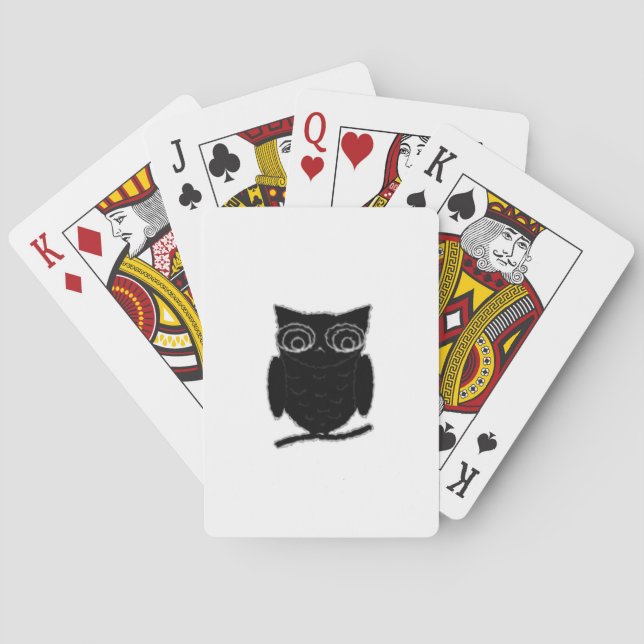 Inkblot Owl Poker Cards (Back)