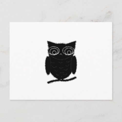 Inkblot Owl Postcard