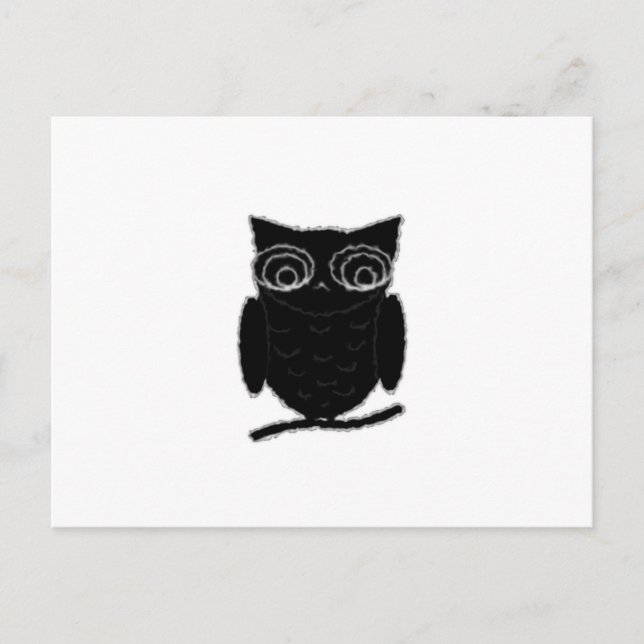 Inkblot Owl Postcard (Front)