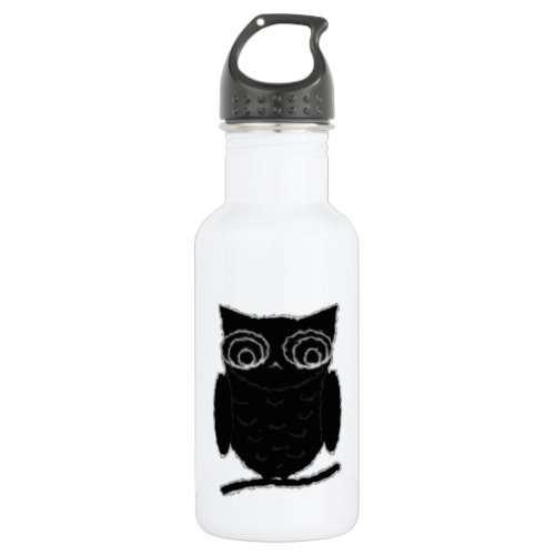 Inkblot Owl Stainless Steel Water Bottle