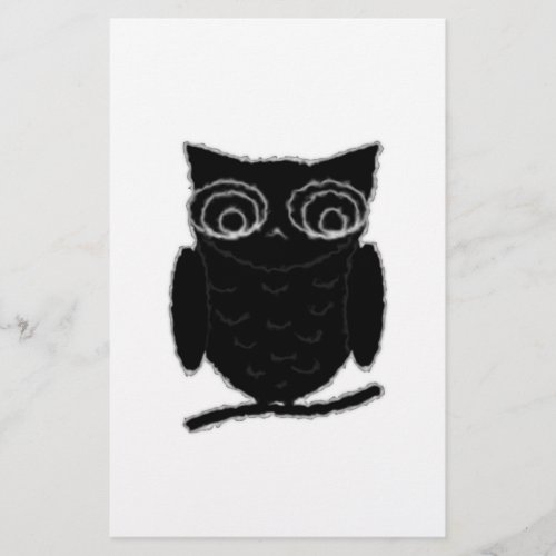 Inkblot Owl Stationery