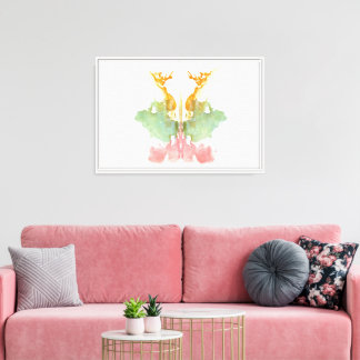 Inkblots – Colors Series plate 9 Canvas Print