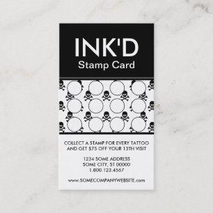 ink'd stamp card (color customizable)