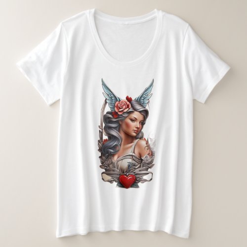 Inked Amore Traditional Tattoo Inspired T_Shirt D