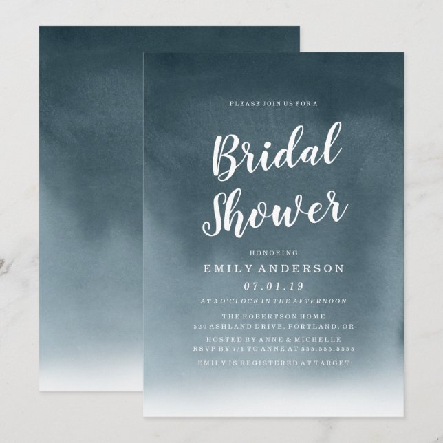 Inked | Bridal Shower Invitation (Front/Back)