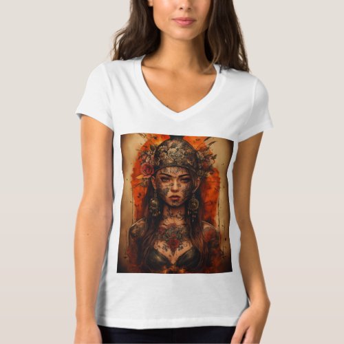 Inked Compass Where Art Meets Spirit T_Shirt