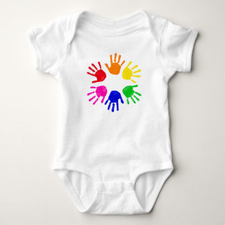 Inked Hand Print baby onesiee Bodysuit