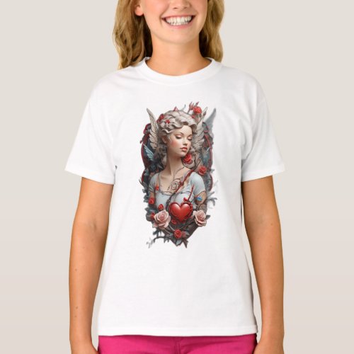 Inked Love Traditional Tattoo T_Shirt Designs