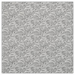 Inked mono paisley art pattern fabric