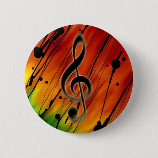 Inked Music Button (Front)