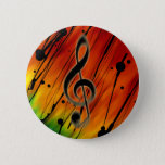 Inked Music Button at Zazzle