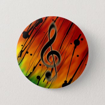 Inked Music Button by spike_wolf at Zazzle