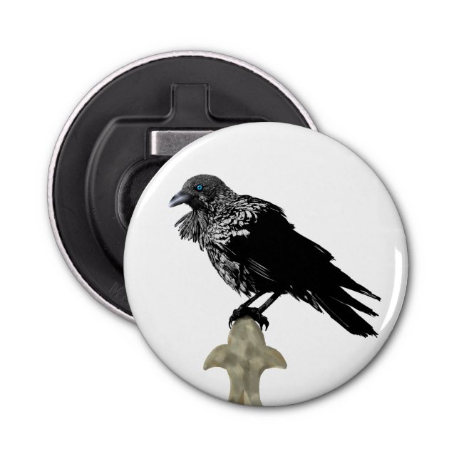 Inked Raven Bottle Opener (Front)