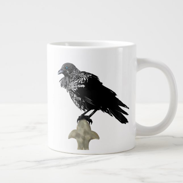 Inked Raven Giant Coffee Mug (Right)