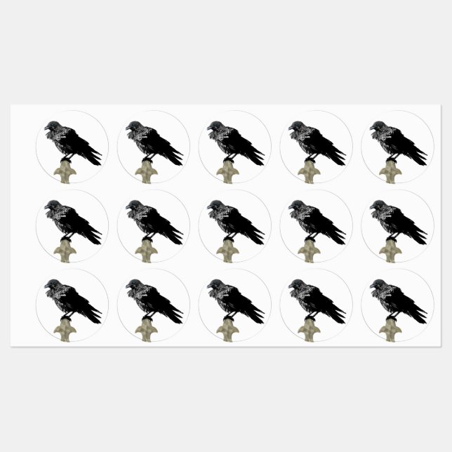 Inked Raven Labels (Sheet)