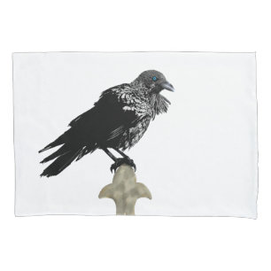 Inked Raven Pillow Case