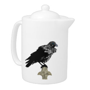 Inked Raven Teapot