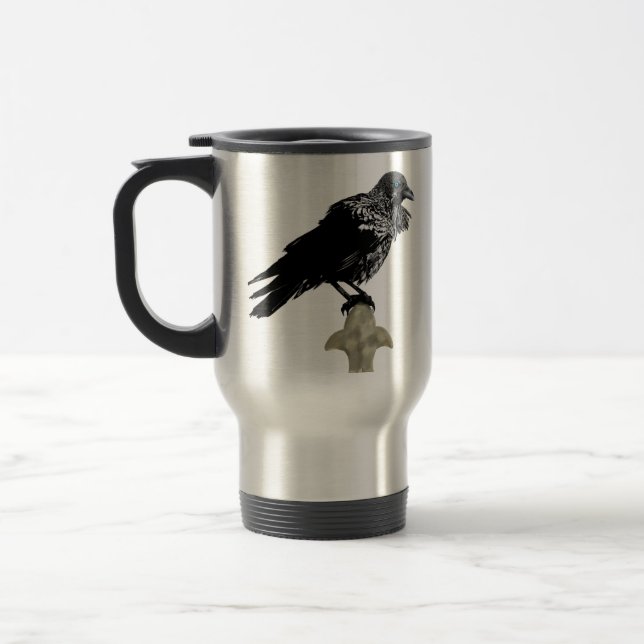 Inked Raven Travel Mug (Left)