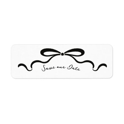 Inked Ribbons and Bow Label
