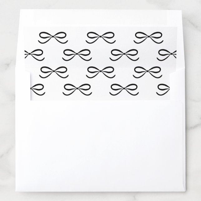 Inked Ribbons and Bows Envelope Liner (In Envelope)