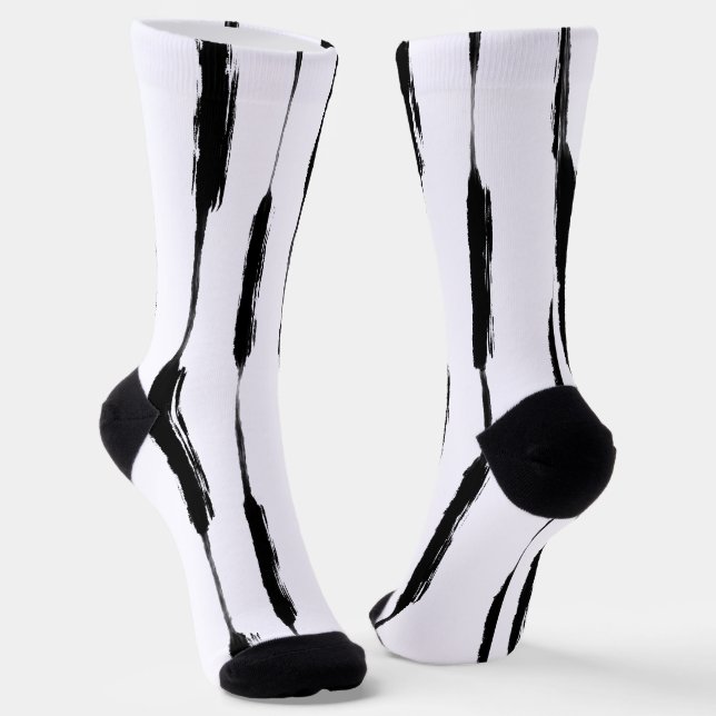 Inked Stripes Socks (Angled)