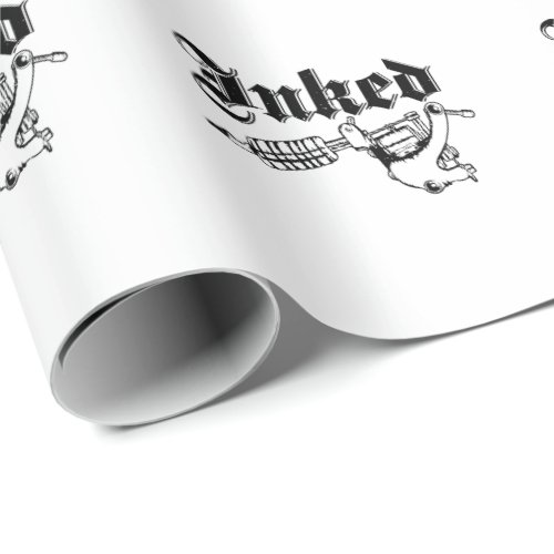 inked tattoo wrapping paper