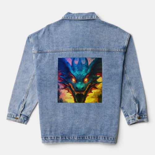 Inked Threads Denim Jacket Adorned with American