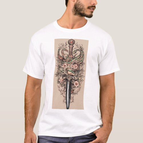 Inked Threads Traditional Flash Tattoo T_Shirt De