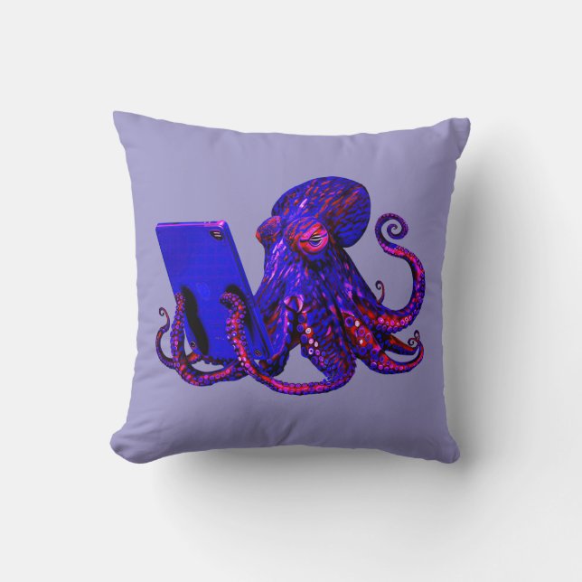 Inkternet Addiction Throw Pillow (Front)