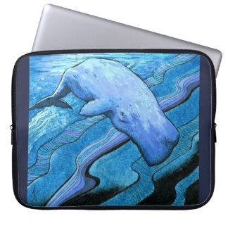 Inktober 2018 Day 12 - Whale Waving Laptop Sleeve