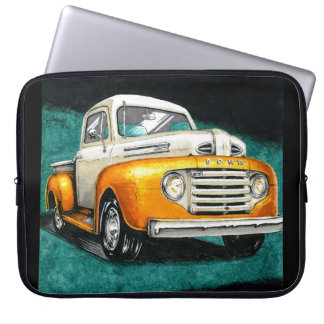 Inktober 2018 Day 16 - Classic 1950s Truck Laptop Sleeve