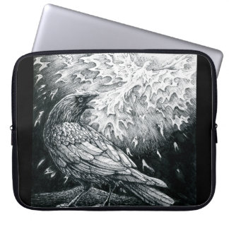 Inktober 2018 Day 19 - Birds of Death and Rebirth Laptop Sleeve