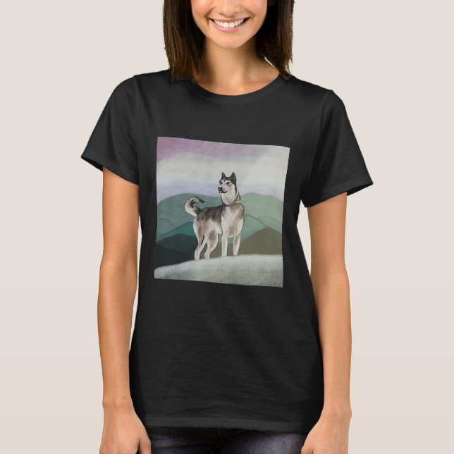 Inktober 2019 Day 06  Husky T-Shirt (Front)