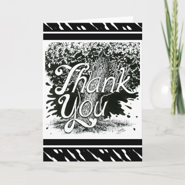 Inktober Thank You Card (Front)