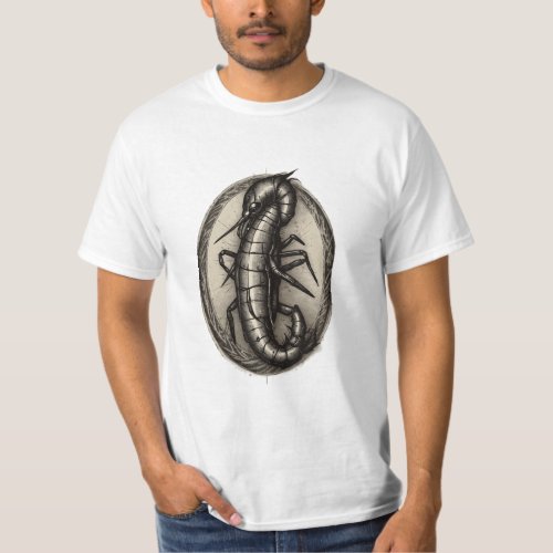Inkwave Traditional Shrimp Flash T_Shirt