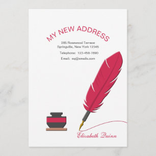 Inkwell and Feather Pen Moving Announcement
