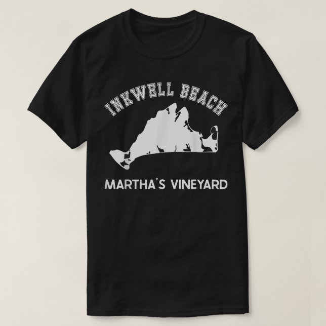 Inkwell Beach, Oak Bluffs, Martha's Vineyard, MA V T-Shirt (Design Front)