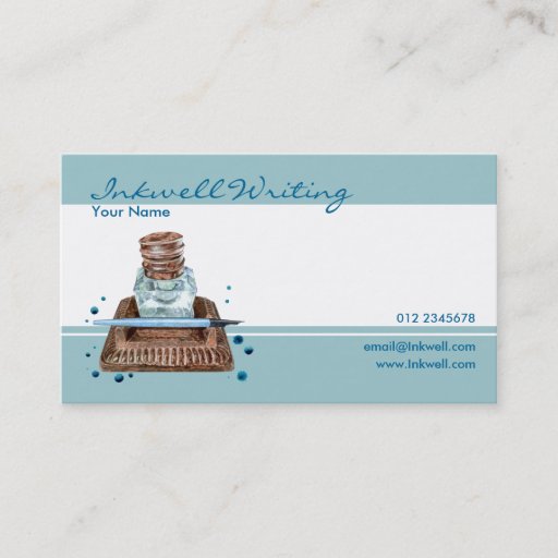 Customizable Inkwell Business Card